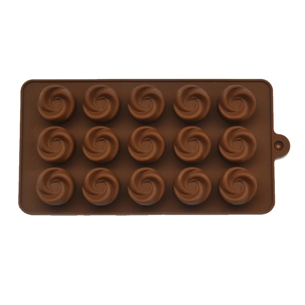 

Food Grade Chocolate Cake Molds Flower Pattern ECO-Friendly Molds DIY Silicone Bakeware Stable Rose Chocolate Mold