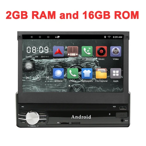 16 G Panlelo Android Autoradio Quad Core 1 G 32 G SD Card GPS 2 Din 7 Pouces Full HD /Écran Tactile de Tableau de Bord Syst/ème vid/éo Bluetooth WiFi Cam/éra de recul AM//FM//RDS Radio