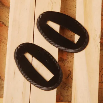 

2 Pieces Delicate Sword Fittings High-grade Brass Electroplated Black Seppas for Japanese Samurai Sword Katana Wakizashi Tanto