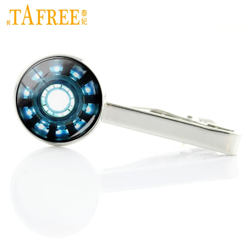 

Super hero arc heart Tie Clips Unique Design arc reactor iron man tony stark Art picture keepsake tie pin T 613