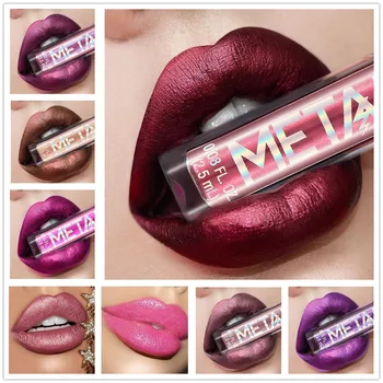 

Glitter Lipstick Liquid Makeup Waterproof Metallic Lip Gloss Set Long-lasting Shimmer Metal Lipgloss Tint Charming Glitter TSLM1