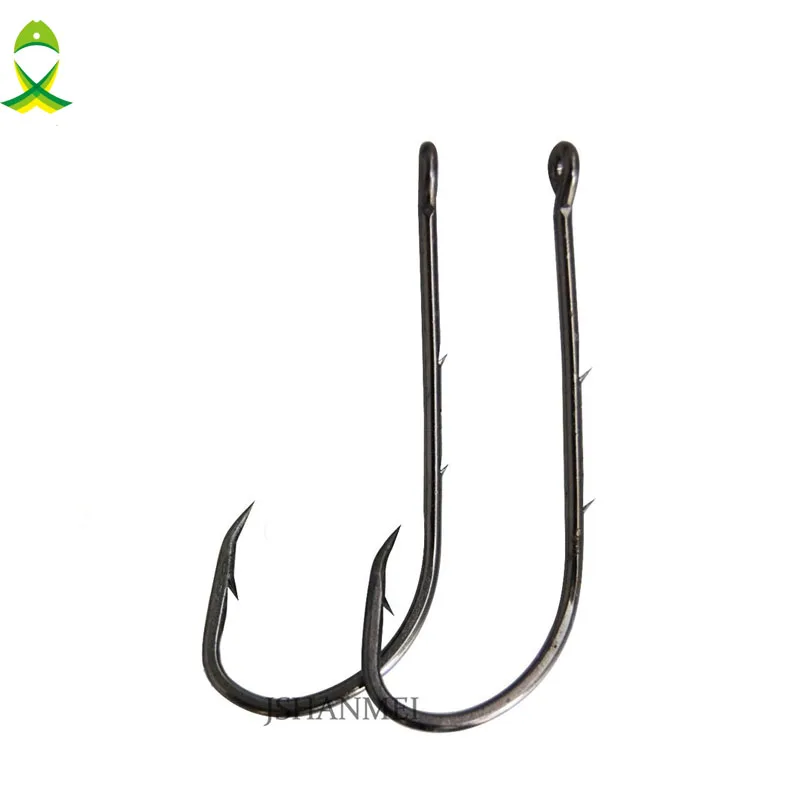 

200pcs/lot Barb Fishing Hooks Beak Bait Holder Hook with 2 Baitholder Barbs Jig Fish Hooks 92247 size 1#-6/0