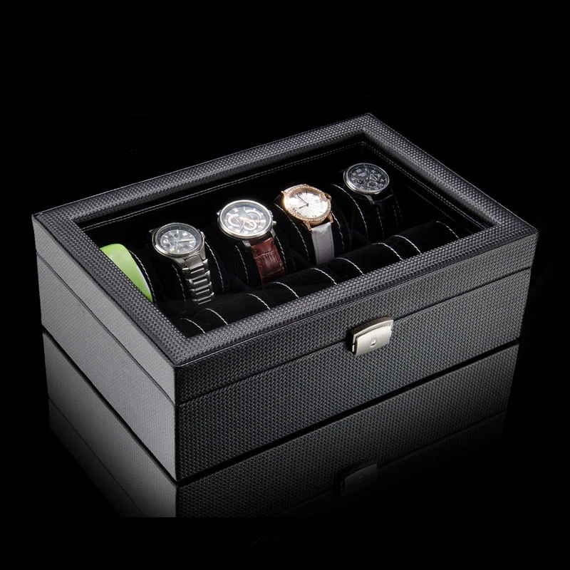 Кожаная Шкатулка для часов 10 отделений W038|watch storage box|brand watch boxwatch box |