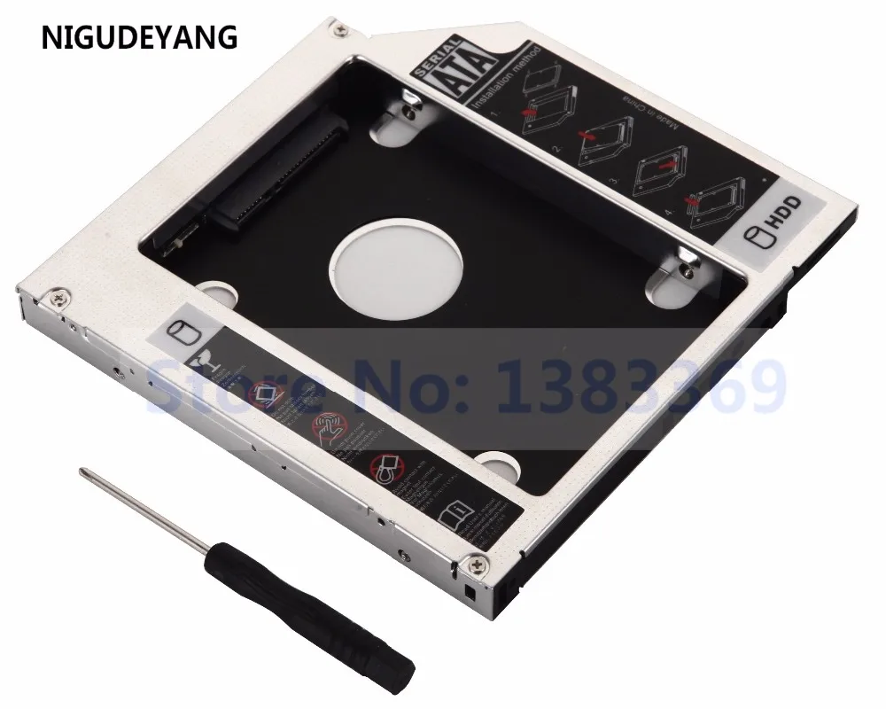 NIGUDEYANG 2nd жесткого диска SATA HDD твердотельный диск Caddy адаптер для ноутбука Dell N4010 N4020 N4030 N4110 заменить DS-8A5SH