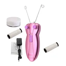 Здоровье Красота Уход 1 шт. Розовый Электрический Уход за лицом лица для удаления волос Defeatherer хлопок нить Эпилятор бритва для женщин