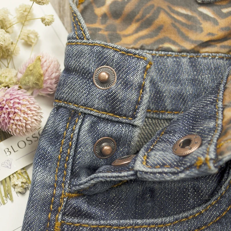 6 Baby Girls Denim Dresses Mini Sundresses Jumpsuits Newborn Infant Toddler Bebe Kids Leopard Straps Suspender Cotton A-line