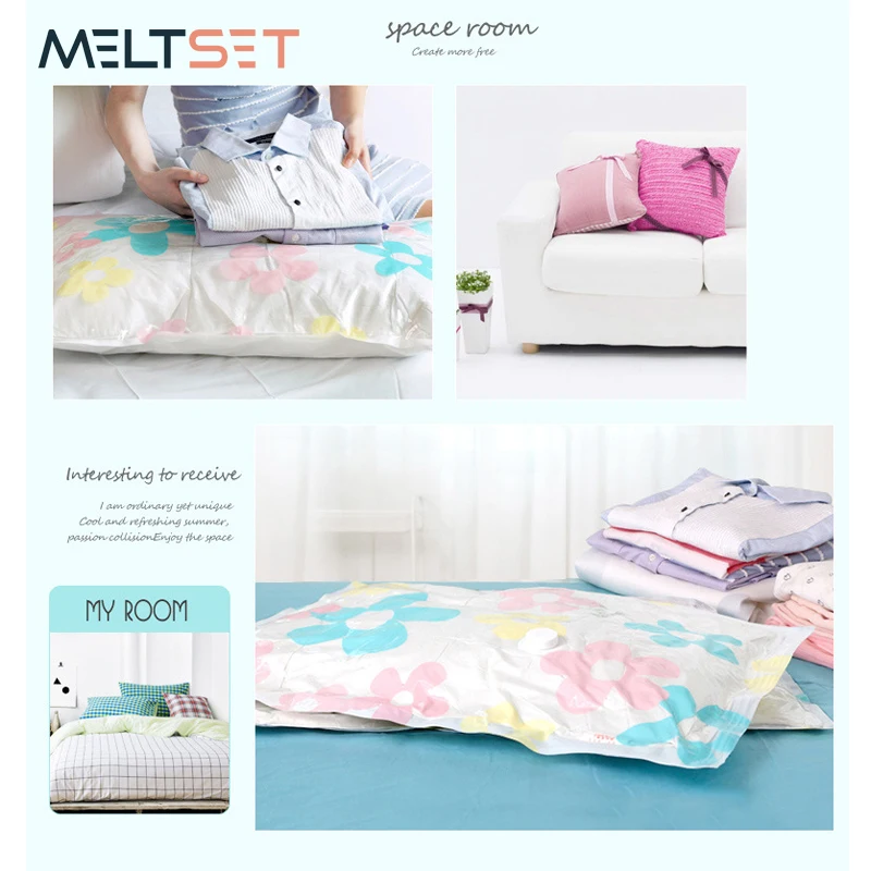 11 قطعة/المجموعة أكياس مكنسة ل صندوق تخزين ملابس حقيبة خزانة حجرة منظم الملابس الملابس حقيبة فارغة مع مضخة تغليف بقفل سحاب