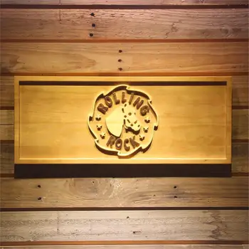 

Rolling Rock Beer 3D Wooden Bar Sign