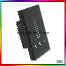 Настенная стеклянная Сенсорная панель светодиодный диммер СВЕТОДИОДНЫЙ регулятор яркости AC 90 V-240 V для одноцветной светодиодной полосы света-белый