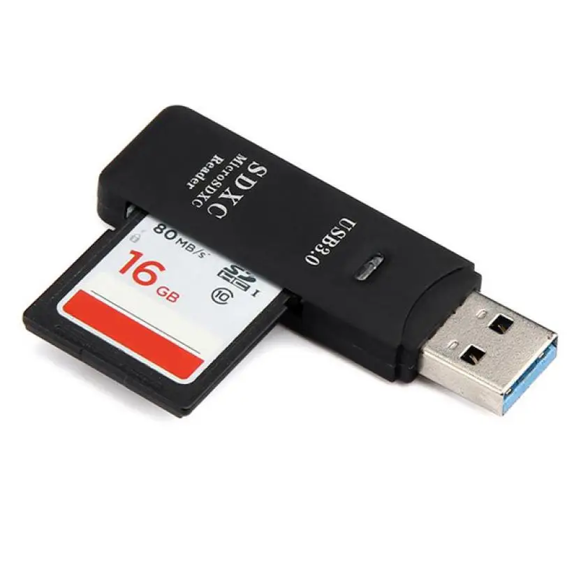 Binmer Высокое качество Мини 5 Гбит/с супер Скорость USB 3,0 Micro SD/SDXC TF Card Reader адаптер Mac OS Pro оптовая продажа 18Apr30