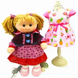 Акция 15 дюймов Высокое качество мягкая детская тряпичная кукла игрушка для детей обувь девочек дети Рождественская кукла, подарок