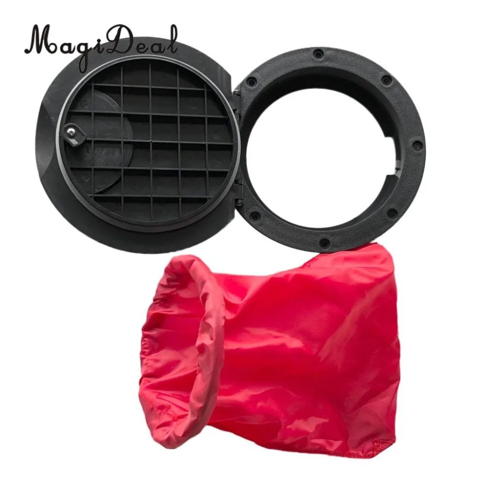 MagiDeal-20cm-8-Durable-Black-Nylon-Kayak-Deck-Plate-Hatch-Cover-Kit-for-Marine-Boat-Fishing