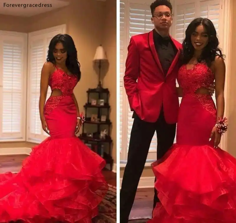 red and black prom dresses 2019