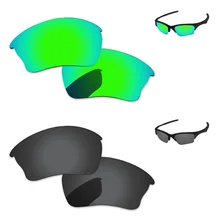 Черный серый и Изумрудный зеленый 2 пары Поляризованные Сменные линзы для полукуртки XLJ Солнцезащитные очки Рамка UVA и UVB Защита