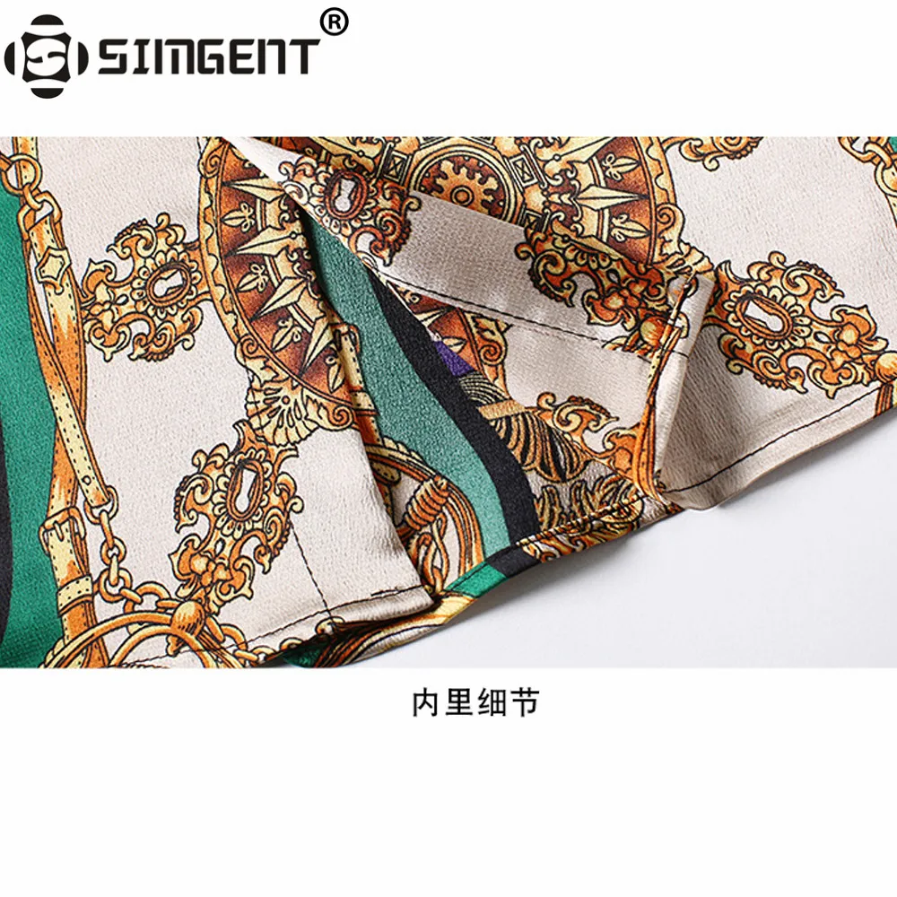 Simgent женская рубашка, новая мода, длинный рукав, отложной воротник, печать, повседневная, офисная, элегантная, блузки и топы, Blusas SG93214