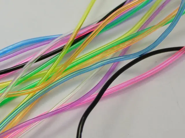 10 метров прозрачный цвет 2 мм полые резиновые трубки ювелирные изделия шнур крышка памяти провода