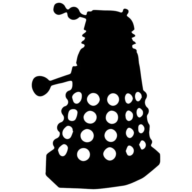 

10.4cm*15.2cm Dr Who Darlek Fashion Car Sticker Motorcycle Vinyl Car-Styling Black/Silver S3-6565