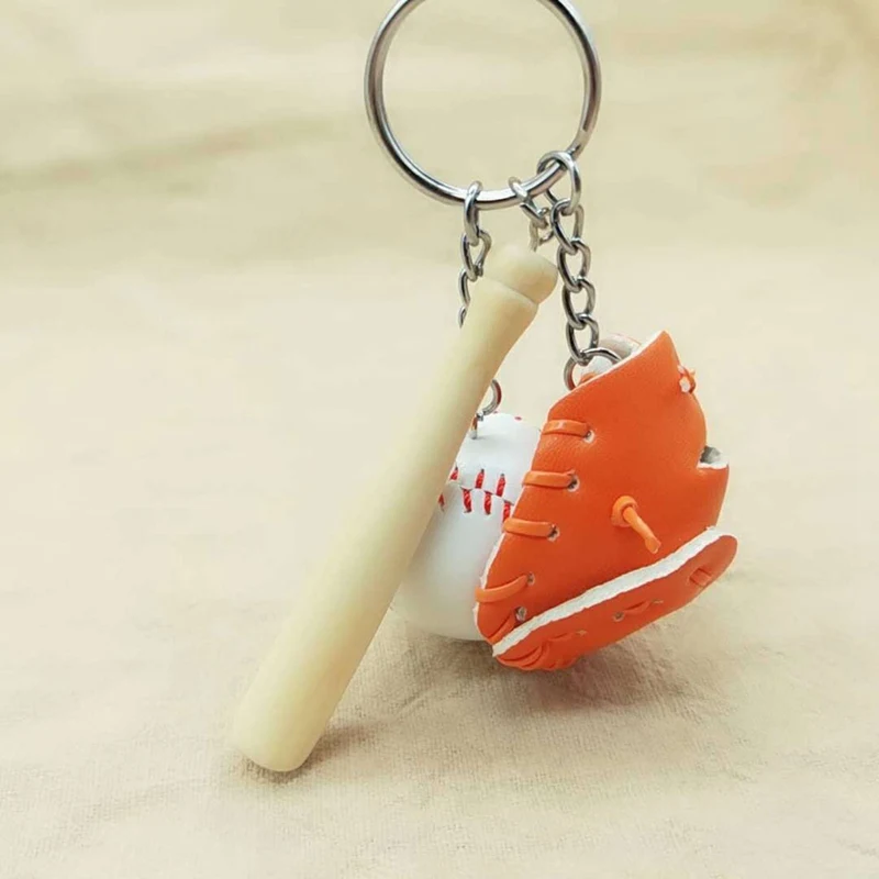 Бейсбол мини сувенир ручной работы Милая база мяч брелок для ключей Спортивная цепочка брелок новинка подарок