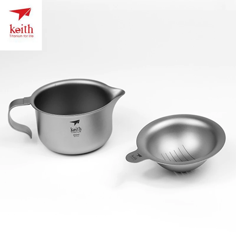 Keith titanio Kung Fu té Camping al aire libre tetera taza de té Gaiwan juego de té chino ceremonia ultraligero sólo 225g Ti3910