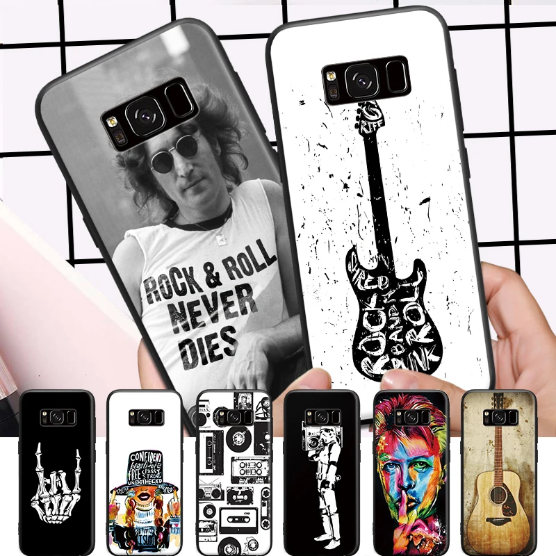 

Significant Rock music and guitar Pattern For Samsung Galaxy A3 A5 A8 J3 J5 J7 Hard Phone Case