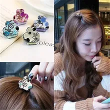 1 шт. Модные леопардовые Акриловые зажимы для волос в горошек для девочек, женские головные уборы, маленькие женские Крабовые Когти для волос, аксессуары для укладки волос