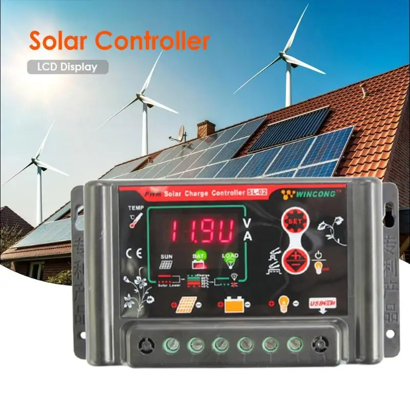 12 V 24 V 11,1 V 10A пластмассовая зарядка переразрядная литиевая батарея Солнечный контроллер