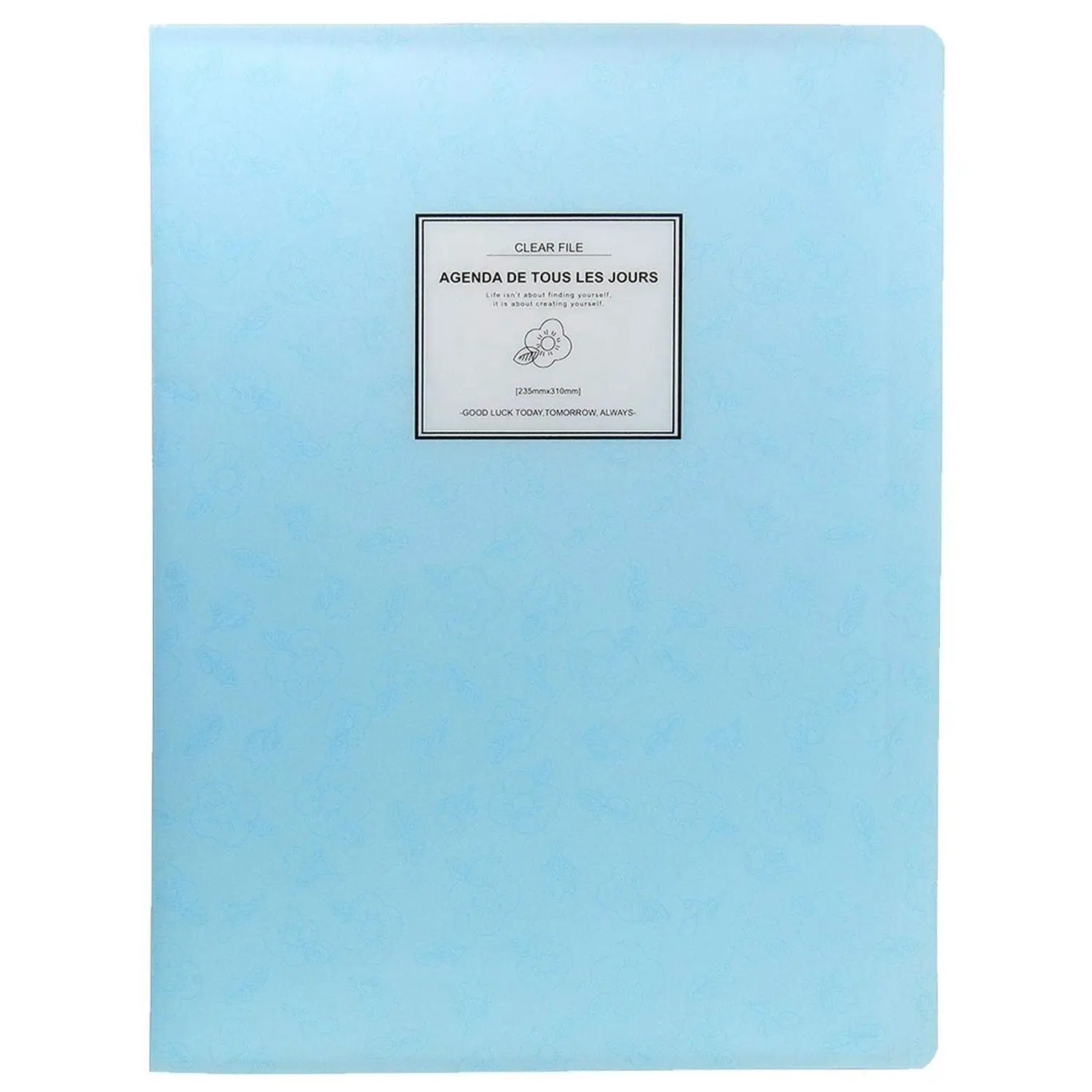 

A4 Display Book Folder,Paper Storage Folder Plastic 20 Pockets(Blue)