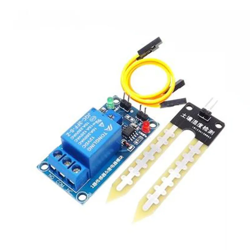 

Soil Moisture Sensor 12V Relay Control Module DC 12V soil moisture sensor relay Automatic watering of humidity starting switch