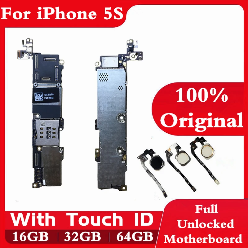 Полностью разблокированная материнская плата для iphone 100% оригинальная 16 Гб/32 ГБ/64