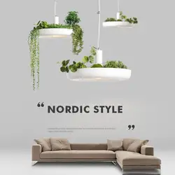 Nordic растение кулон огни DIY небо садовая Светодиодная лампа цветочный горшок подвесной светильник обеденная ресторан освещение