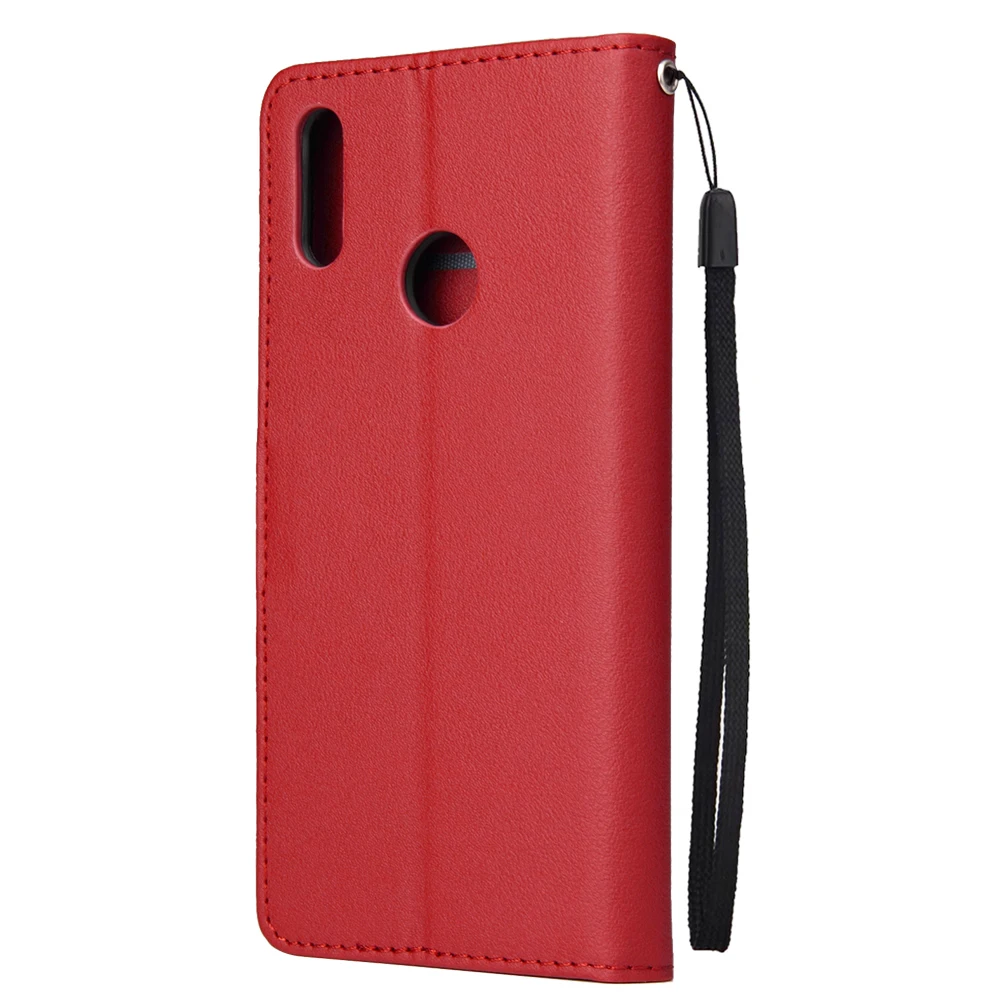 Huawei Y7 2019 case Classic Solid color Wallet Flip Leather cover For Coque Huawei Y7 2019 Y 7 Y7 Prime 2019 With Photo Frame huawei snorkeling case