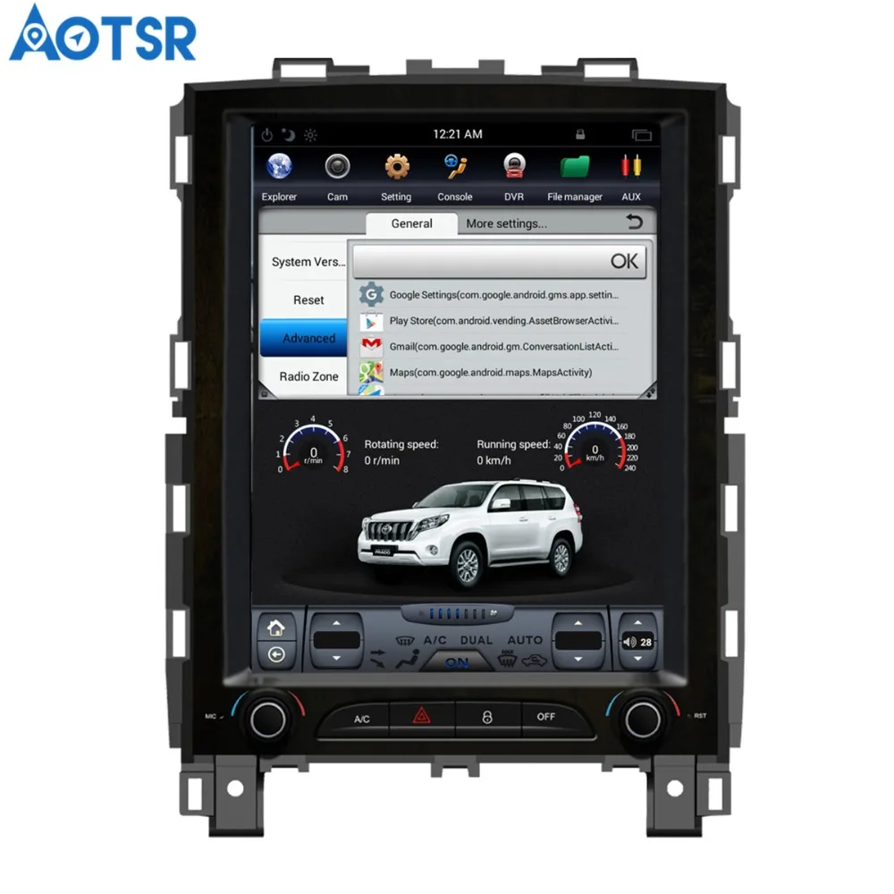 Автомобильный мультимедийный плеер Aotsr Android 7 1 в стиле Tesla с GPS навигацией для Renault