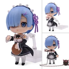 Buy Re:Life In A Different World From Zero Rem Ram Nendoroid Action Figure PVC Toys Collection Model Doll For Friends Gifts 9.5cm Free Shipping