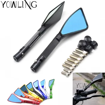 

New One Pair Moto Motorbike Motorcycle Rearview Side Mirrors Set CNC Aluminum for KAWASAKI HONDA SUZUKI YAMAHA DUCATI KTM