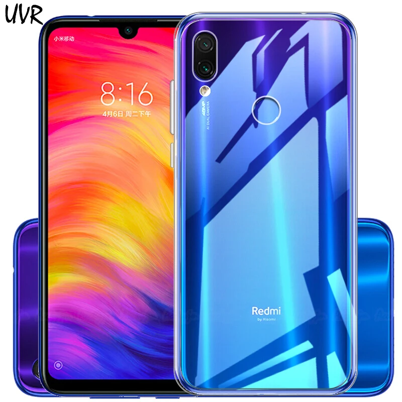 UVR для Xiaomi Redmi Note 7 Pro мягкий ТПУ чехол Xiomi note7 прозрачный телефона Note7 | Мобильные