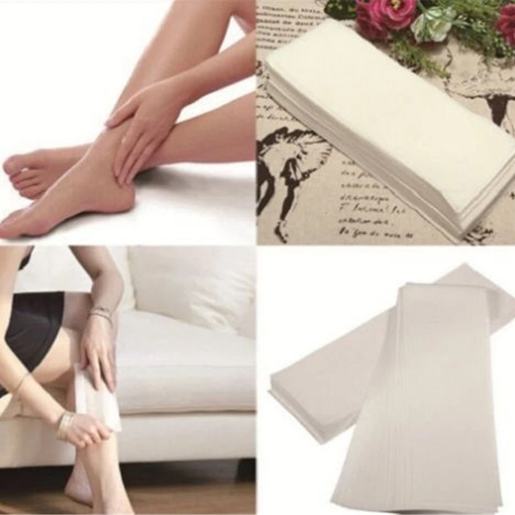 100pcs Removal Nonwoven Body Cloth Hair Remove Wax Paper Rolls High Quality Hair Removal Epilator Wax Strip Paper Roll P2