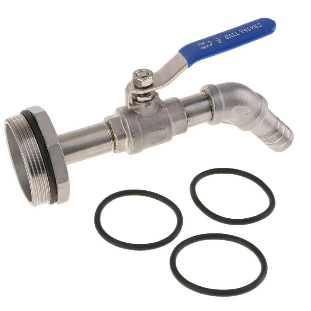 20mm Caliber~ Heavy Duty 45 Degree Tilt Nozzl Full Port Ball Valve Oil Drum Adapter Barrel Valves Faucet for 200 Litre