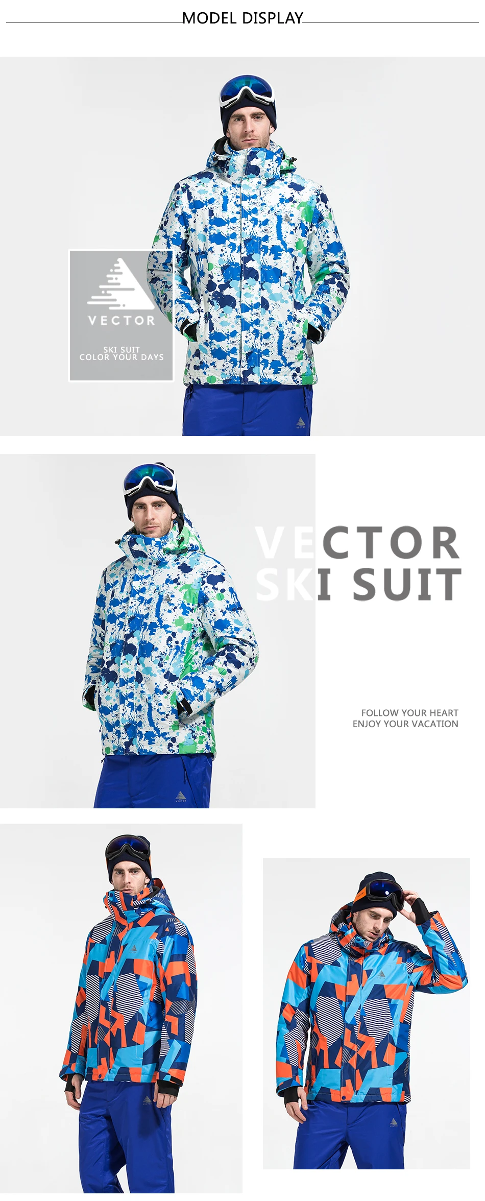 High Quality brand ski jacket