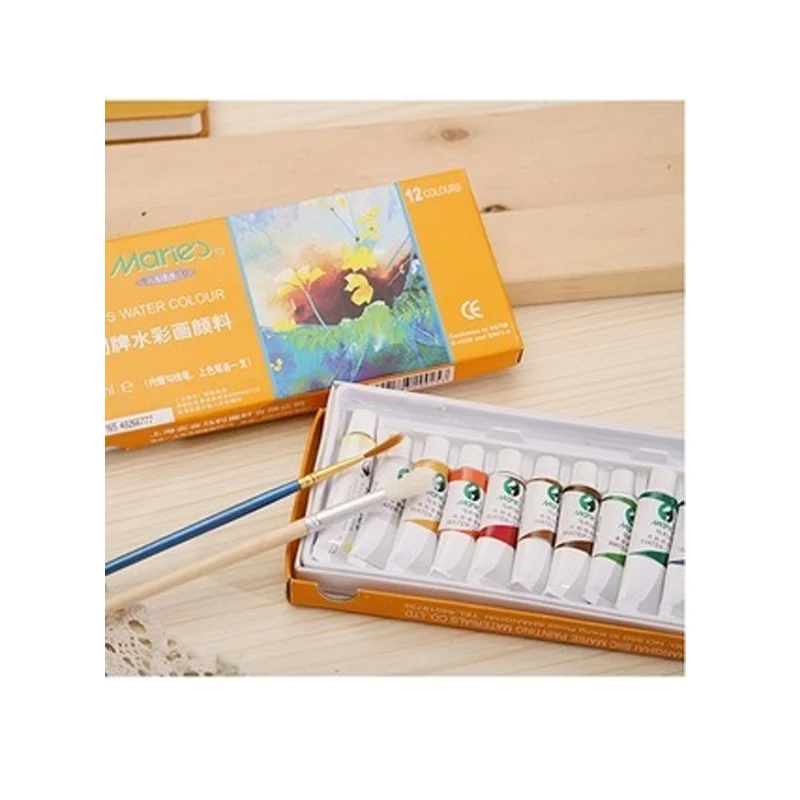 

Marie's watercolor paint 24 color 5ml portable painting safe non-toxic washable 36 color beginner art supplies