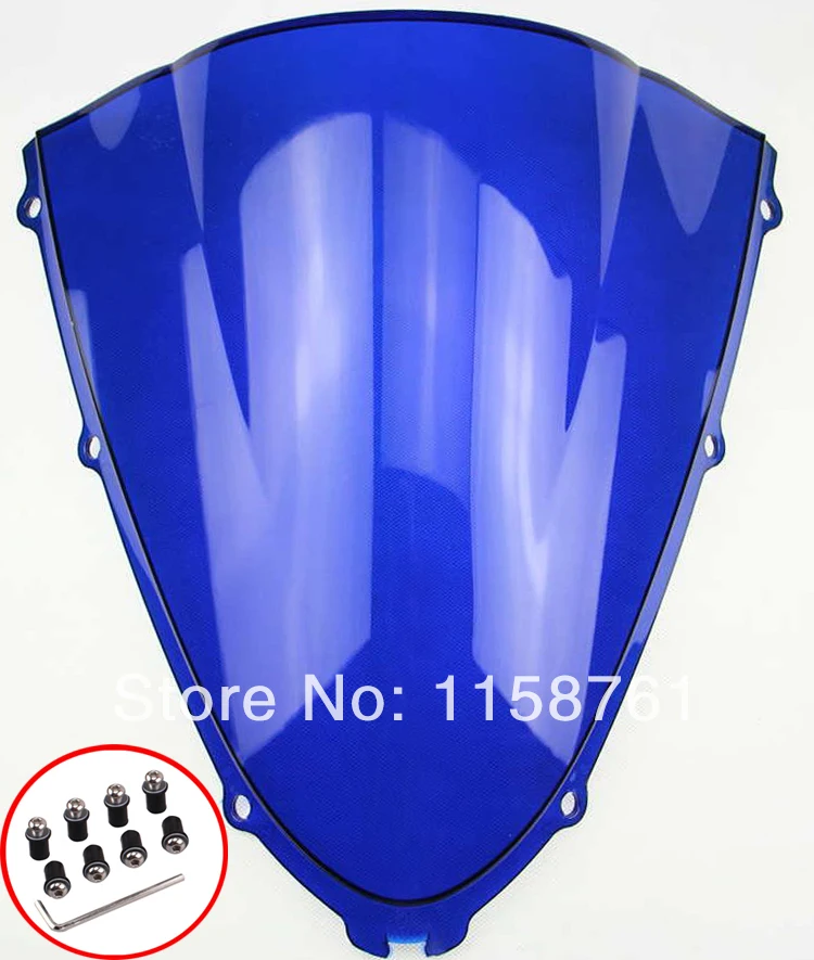 

Blue Motorcycle Windshield Windscreen Case for Kawasaki ZX14R 06-09 ZX-14R 2006 2007 2008 2009