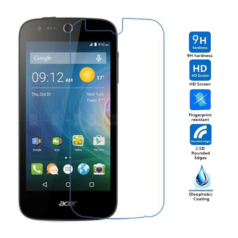 

9H 0.26mm 2.5D Front Tempered Glass Film For Acer Liquid Z520 Z530 Z630 Z330 Z700 M220 Z200 Z500 V370 E600 Z410 Screen Protector