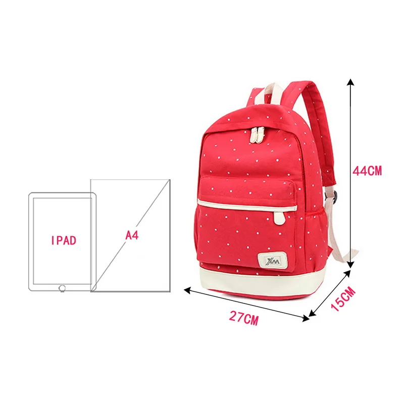 Холщовый Рюкзак с принтом, женские школьные сумки для девочек-подростков, милый набор рюкзаков, сумка для школьников