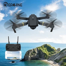 Eachine E58 wifi FPV с истинным 720 P/1080 P широкоугольная HD камера с высоким режимом удержания складной Дрон RC Квадрокоптер RTF VS S9HW M69