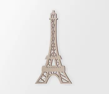 

Eiffel Tower Wooden Shape - Cutout, Home Decor