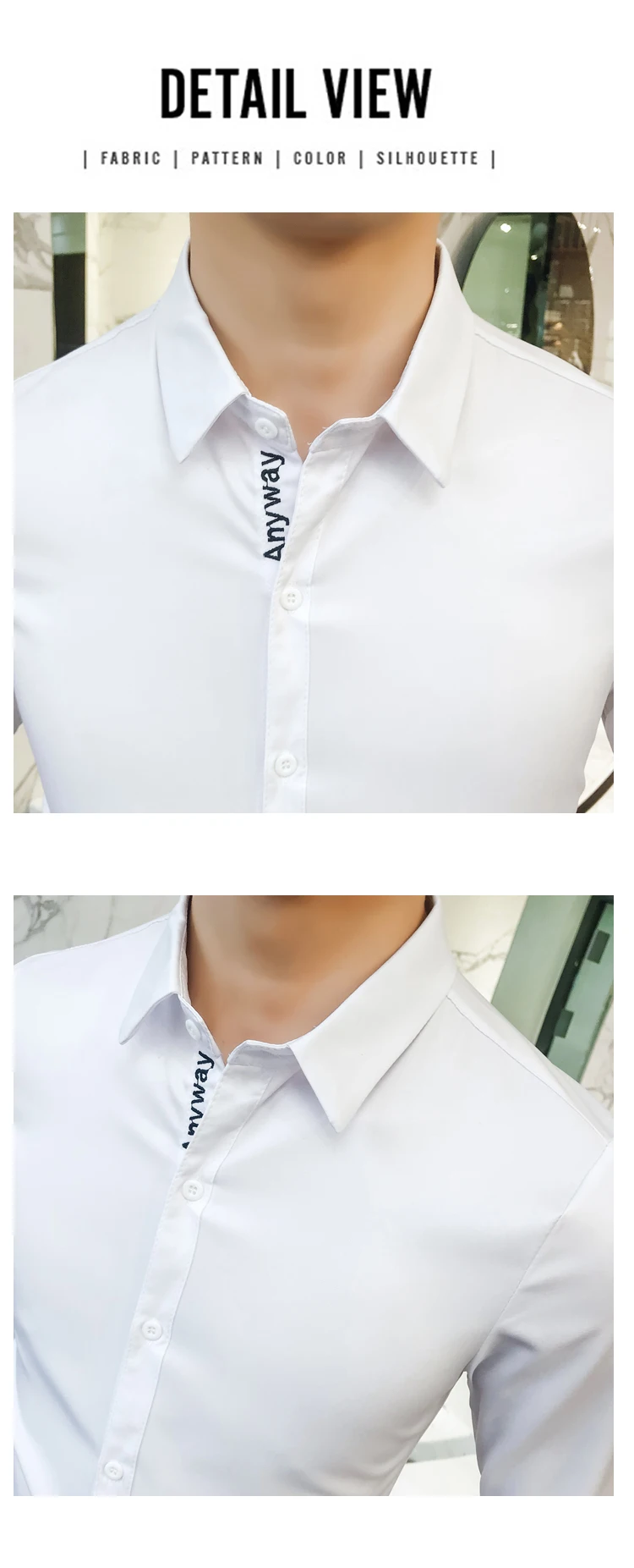 Высокое качество, белая мужская рубашка, весна, приталенная, с буквенным принтом, смокинг, рубашка, платье с длинным рукавом, повседневная, деловая, светская, мужская рубашка s 5XL-S