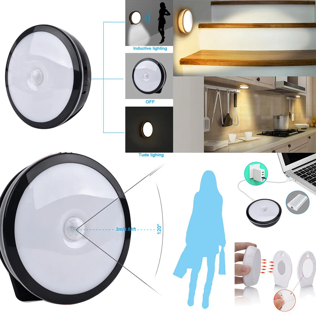 

Infrared Sensor Switch Light Intelligent Body Sensor Human Body Infrared Sensor Night Light Sensor Smart Porch Lamp 6LED