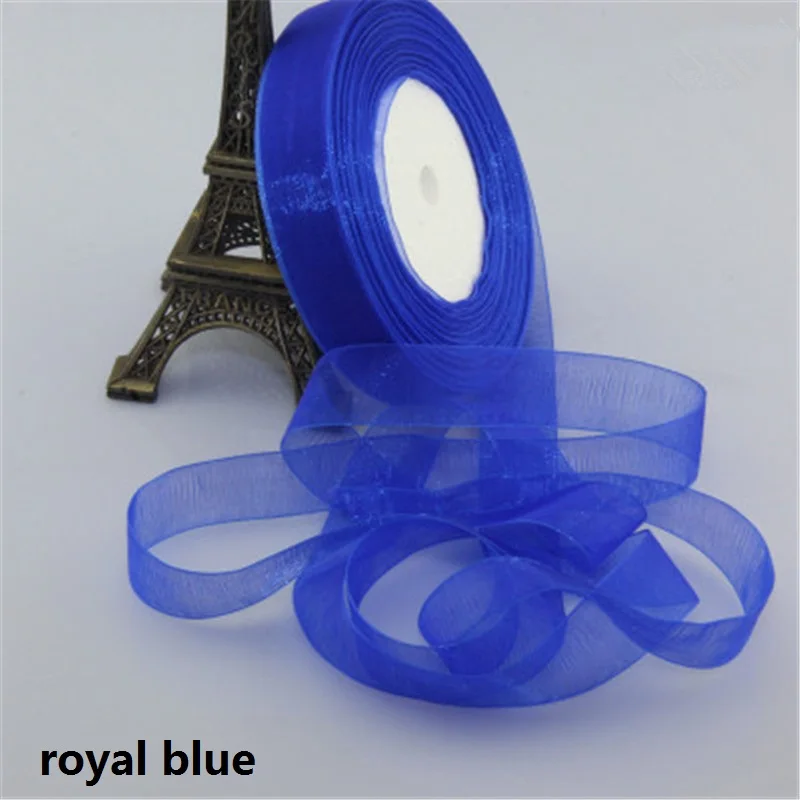 45m/lot 2cm Silk Tulle Organza Ribbon For Packaging Gift Cake Balloon Wedding Birthday Party Decor Crafts Packing Supplies