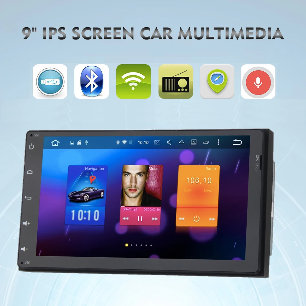 Автомобильный GPS навигатор 2 Din Android для Toyota Innova 2016 2017 головное устройство Harriers din