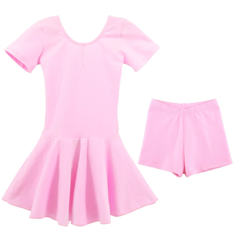 High Quality Cotton Separate Shorts Dance Ballet Suit Children Girls Gymnastics Ballet Dance Dress Kids Dancewear