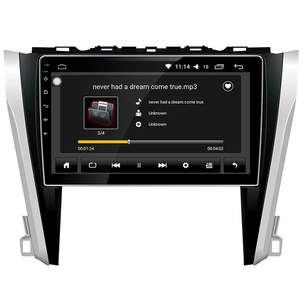 Cheap 10.1" IPS 4G DSP Carplay Android 8 Octa Core 4GB RAM 64GB ROM RDS BT Car DVD Multimedia Player Stereo For Toyota Camry 2015-2018 5